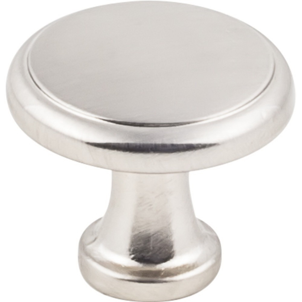K997SN-10 Cabinet Knob, Traditional, 1-3/16 in Dia, Zinc, Satin Nickel, 10/PK
