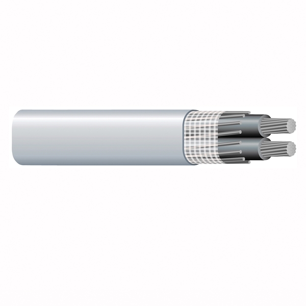 Southwire SEU Series 4/0-4/0-2/0 ALUM Service Entrance Cable, 3-Conductor, Aluminum Conductor, PVC Insulation, 600 V - 2