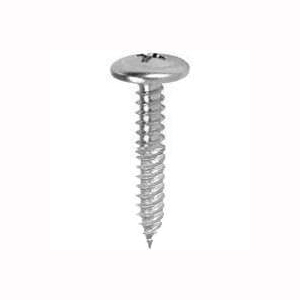 21512 Lath Screw, #8 Thread, Truss Head, Phillips Drive, Sharp Point, Steel, Zinc, 140 PK