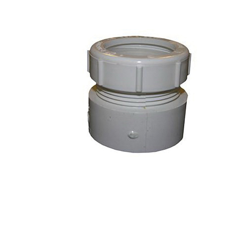 Lasco 25-9770 Downspout Adapter, 1-1/2 in Connection, Slip x Slip Joint, PVC
