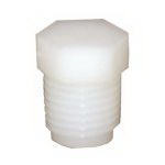 Lasco 19-9623 Pipe Plug, 1/4 in, MIP, Hex Head, Nylon