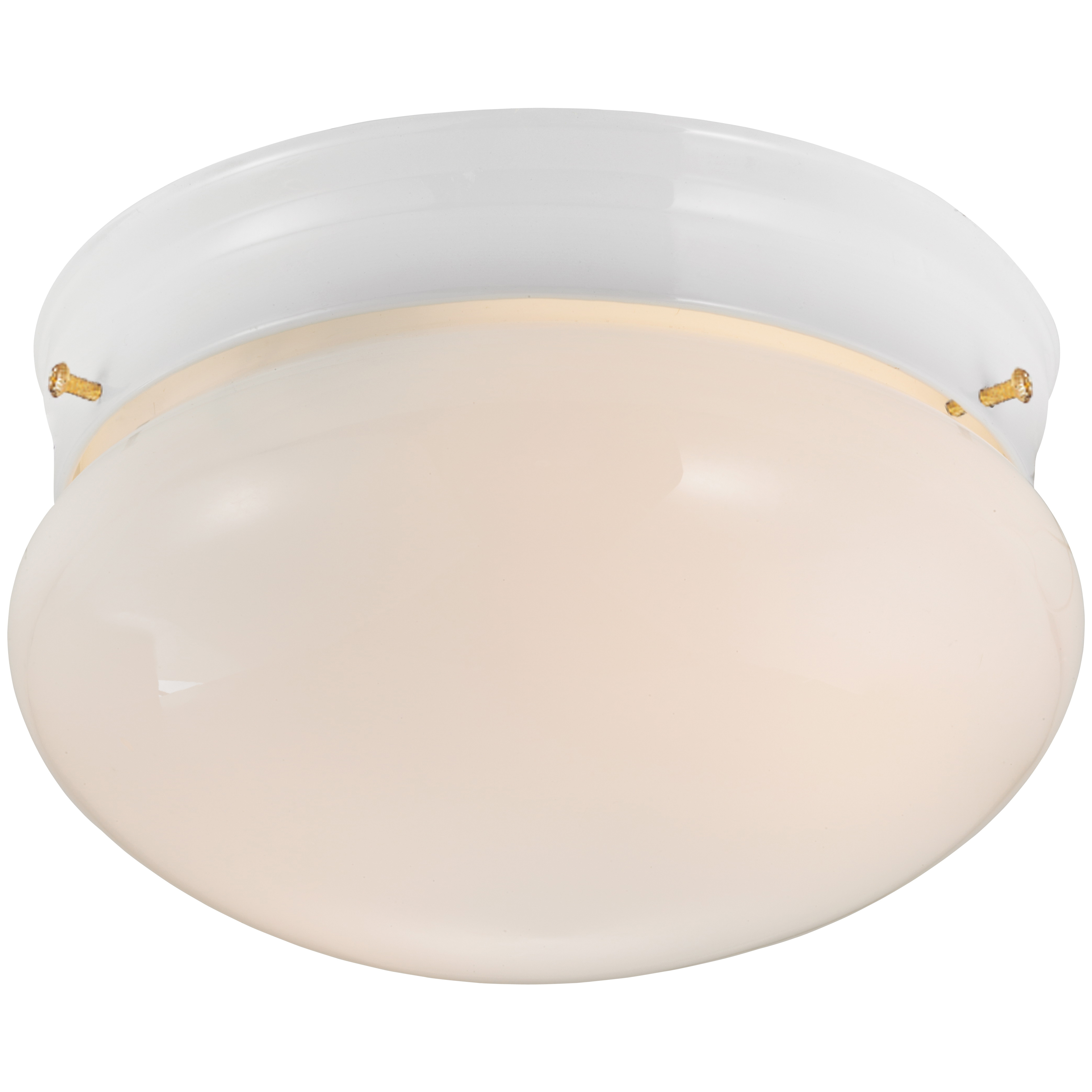 F14BB02-8005-WH Two Light Round Ceiling Fixture, 120 V, 60 W, 2-Lamp, A19 or CFL Lamp, White Fixture