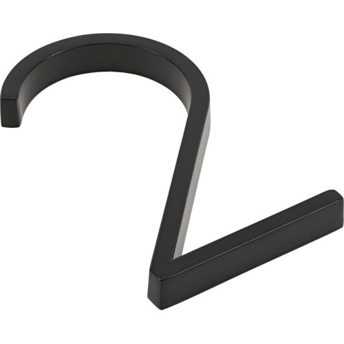 Floating Mount House Number 2, Distinctions, Black, 5 in - 3