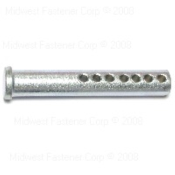 81804 Universal Clevis Pin, 1/2 in Dia Pin, 3 in OAL, Steel, Zinc