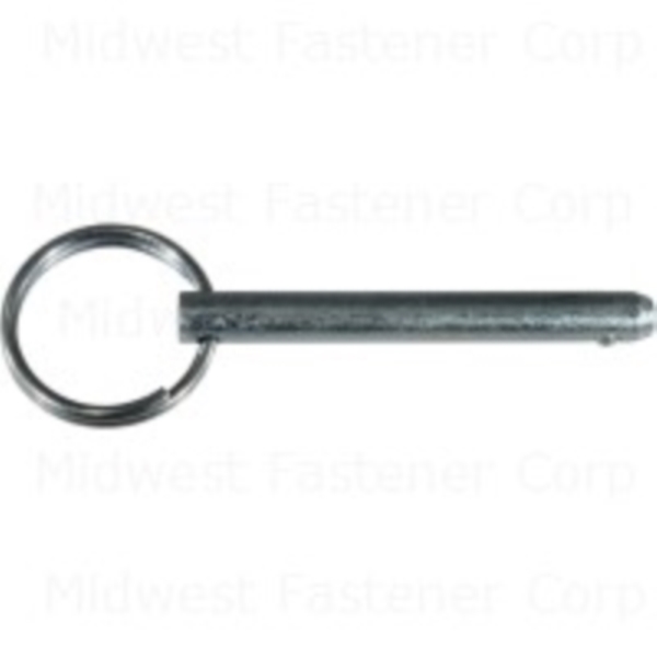 85292 Cotterless Hitch Pin, 1/4 in Dia Pin, 1-3/4 in OAL, Steel, Zinc