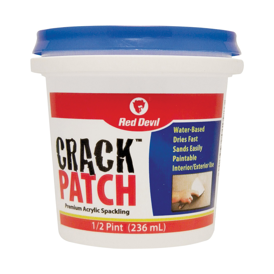 0802 Spackling Paste White, White, 0.5 pt Tub