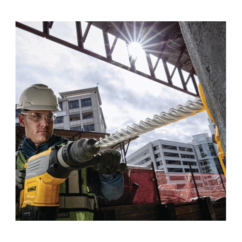 DEWALT DW5821 Drill Bit, 1-1/8 in Dia, 10 in OAL, Helix Flute, 4-Flute, SDS Max Shank