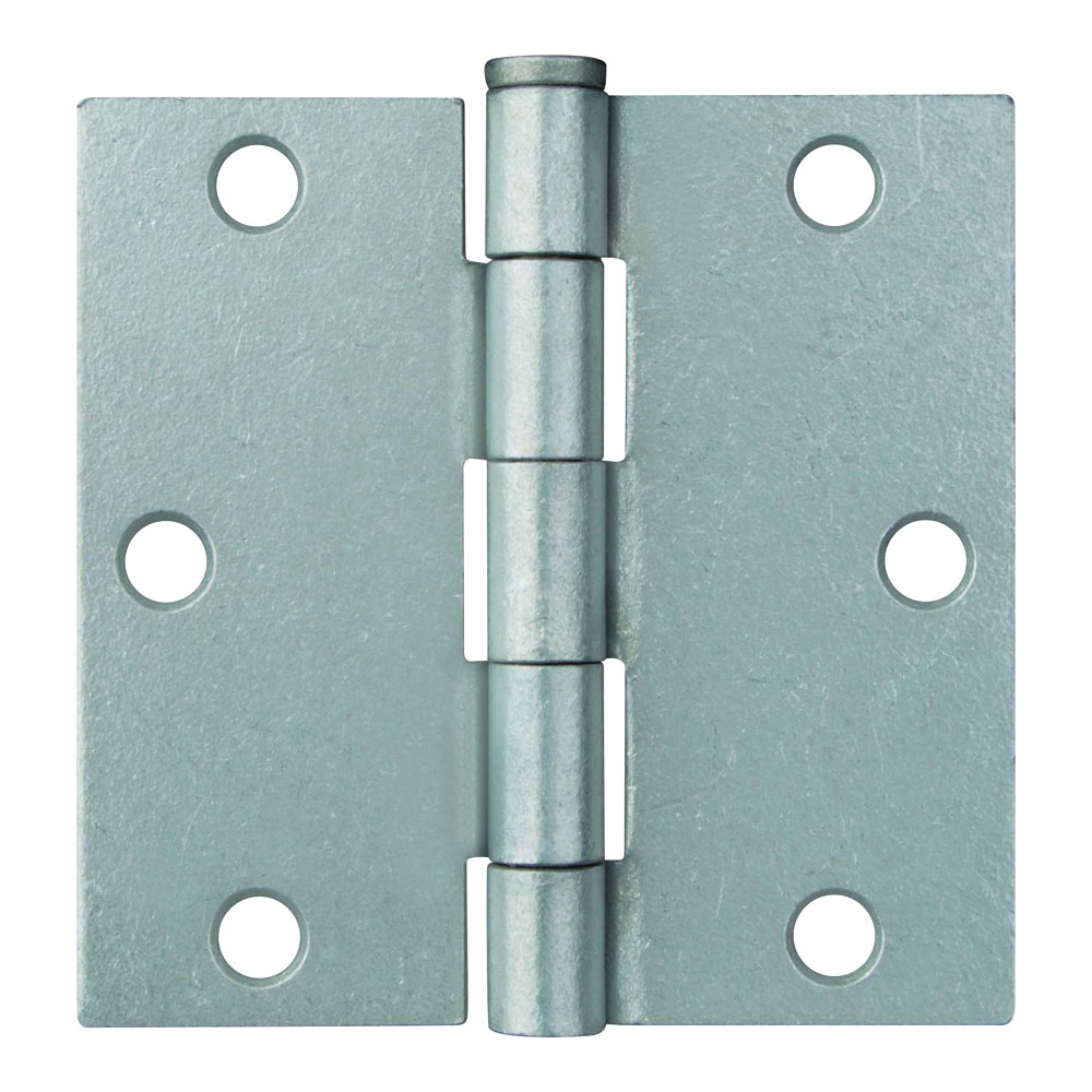 LR-045-PS Utility Hinge, Steel, Galvanized, Removable Pin, 180 deg Range of Motion, Full Mortise Mounting