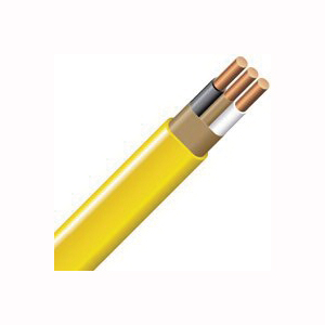 12/2NMW/GX500FT Sheathed Cable, 12 AWG Wire, 2 -Conductor, 500 ft L, Copper Conductor, PVC Insulation