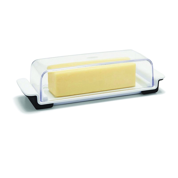 Oxo 11122500 Butter Dish, Plastic, Clear, Gloss, 7.7 in L, 2 in W - 3