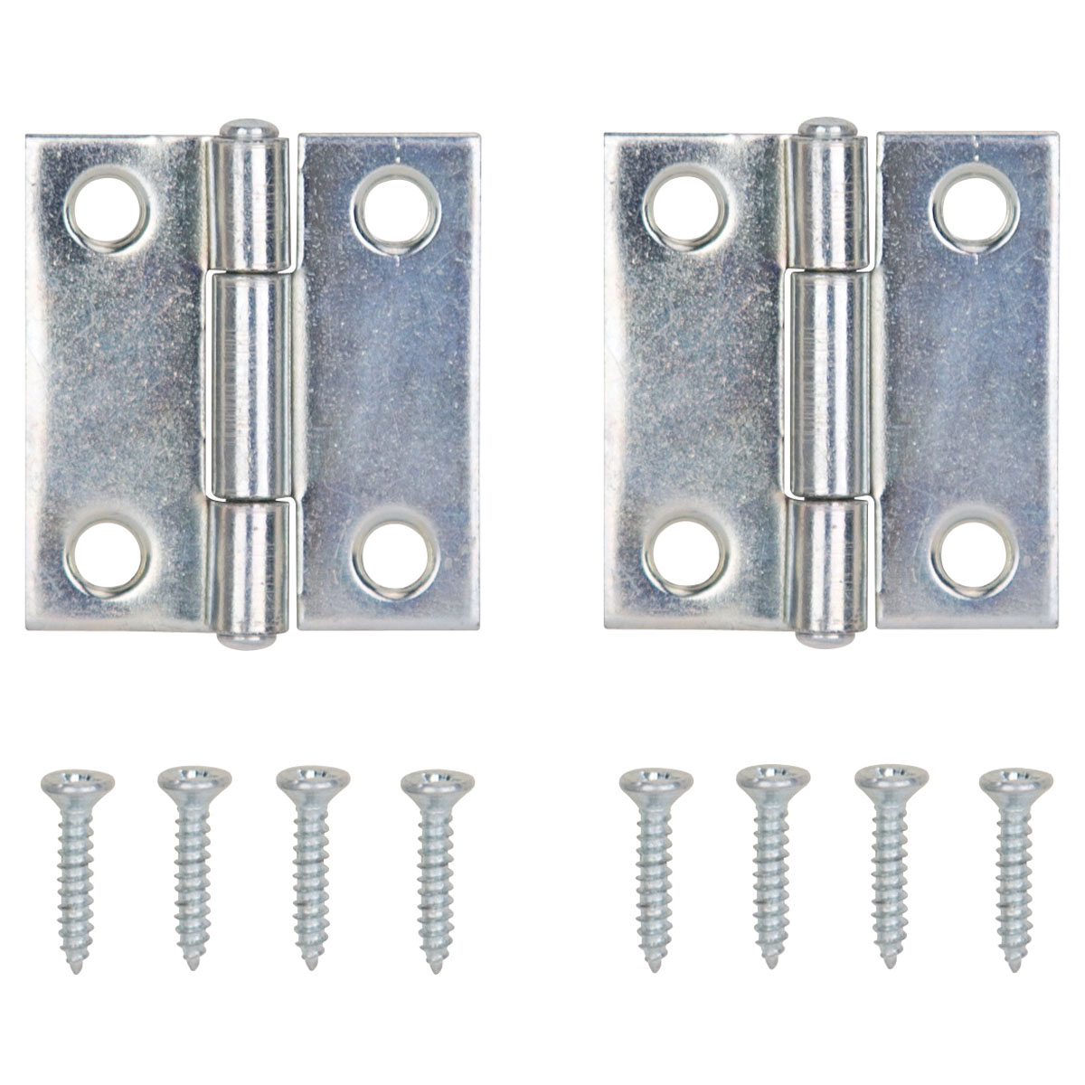 LR-048-PS Cabinet Hinge, Steel, Zinc, Fixed Pin, 180 deg Range of Motion, Full Mortise Mounting, 7 (Pair) lb