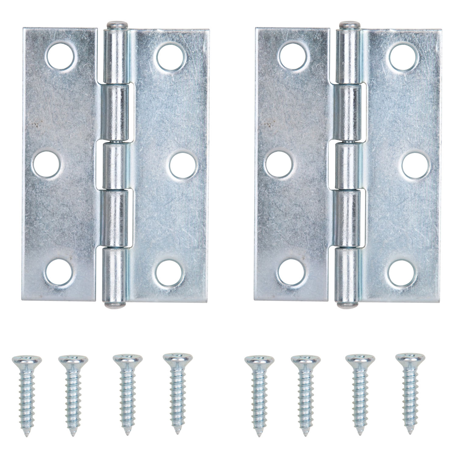 LR-050-PS Cabinet Hinge, Steel, Zinc, Fixed Pin, 180 deg Range of Motion, Full Mortise Mounting, 20 (Pair) lb