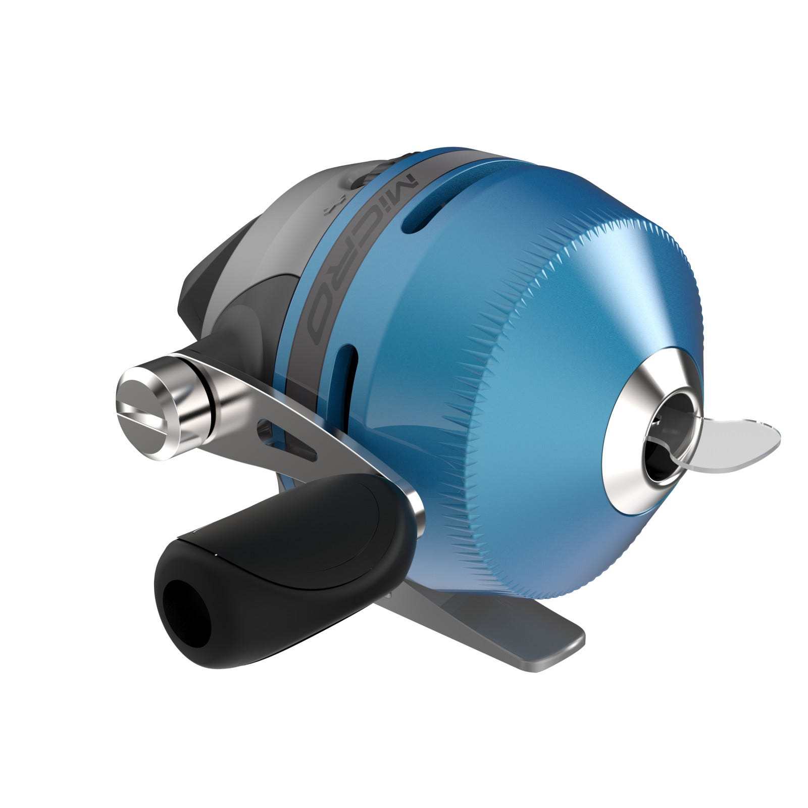 Zebco MICROSCA Spincast Combo, 4 ft 6 in L Rod, 4.3:1 Gear Ratio, Retrieve: Right, Comfortable Handle, Blue