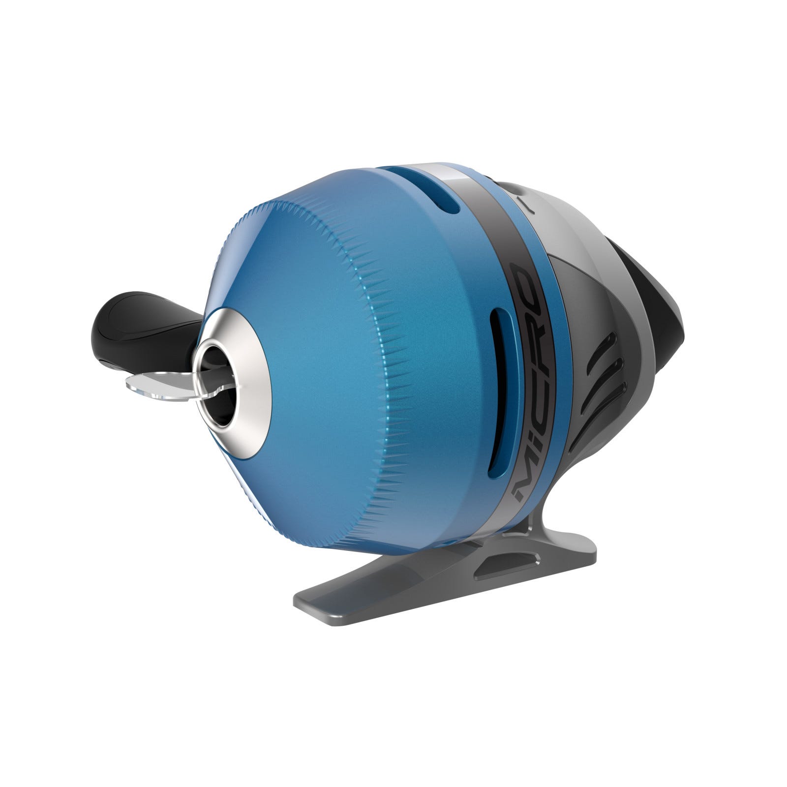 Zebco MICROSCA Spincast Combo, 4 ft 6 in L Rod, 4.3:1 Gear Ratio, Retrieve: Right, Comfortable Handle, Blue