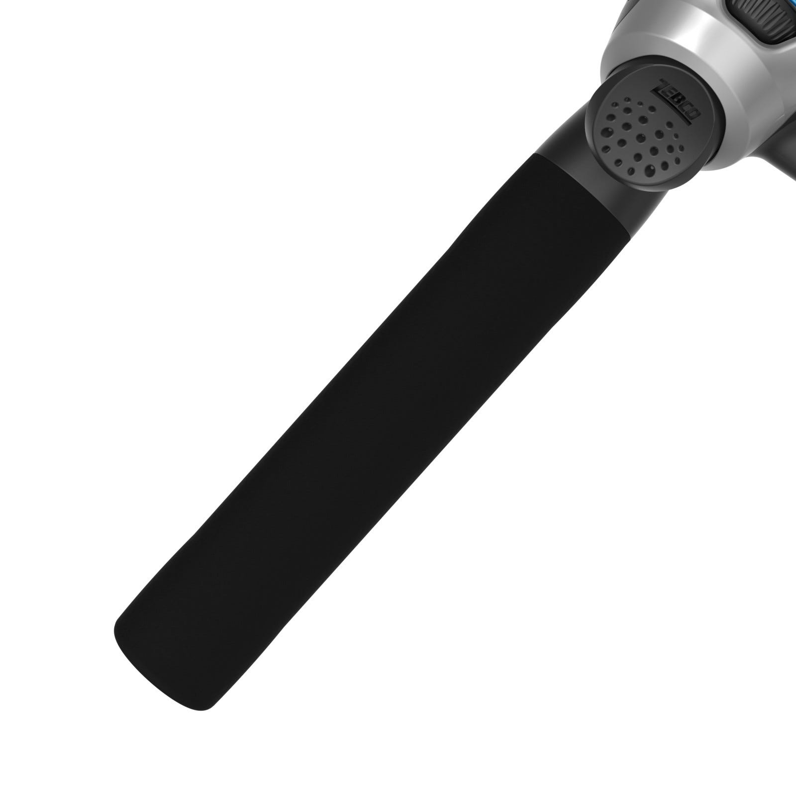 Zebco MICROSCA Spincast Combo, 4 ft 6 in L Rod, 4.3:1 Gear Ratio, Retrieve: Right, Comfortable Handle, Blue