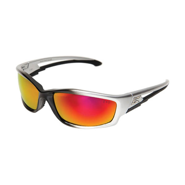 SKAP119 Non-Polarized Safety Glasses, Aqua Precision Red Lens, Silver Frame, Nylon Frame, UV Protection: Yes