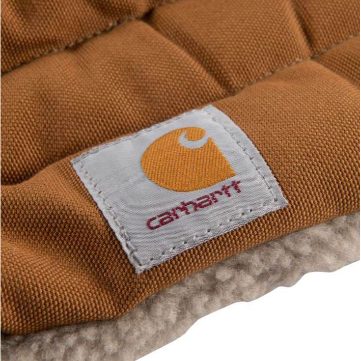 Carhartt 103274-S Dog Bed, 24 in L, 18 in W, Acrylic/Cotton/Polyester/Sherpa Cover, Carhartt Brown - 3