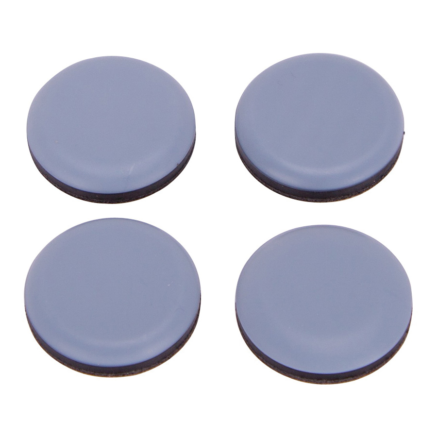 FE-50119-PS Furniture Glide, PTFE, Blue, Blue, 1-1/4 x 1-1/4 x 7/32 in Dimensions