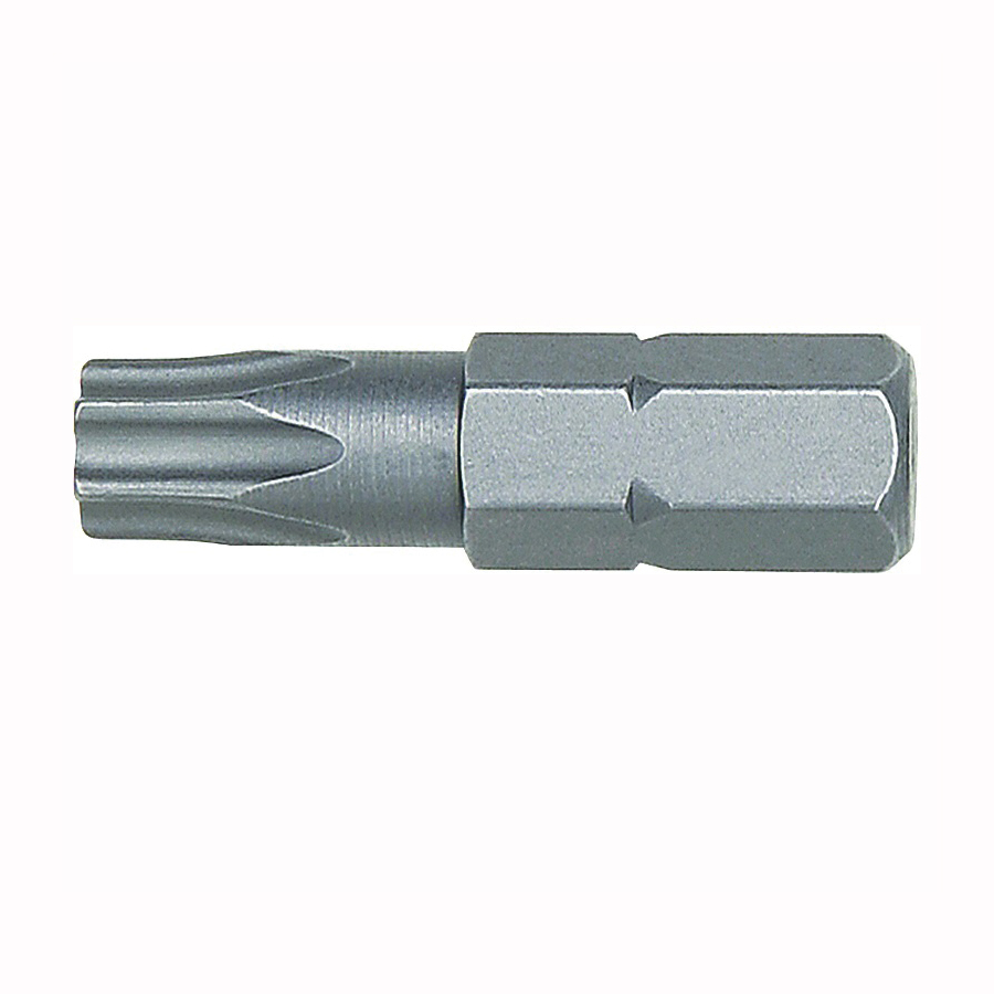 3053022 Insert Bit, T9 Drive, Torx Drive, 1/4 in Shank, Hex Shank, 1 in L, High-Grade S2 Tool Steel