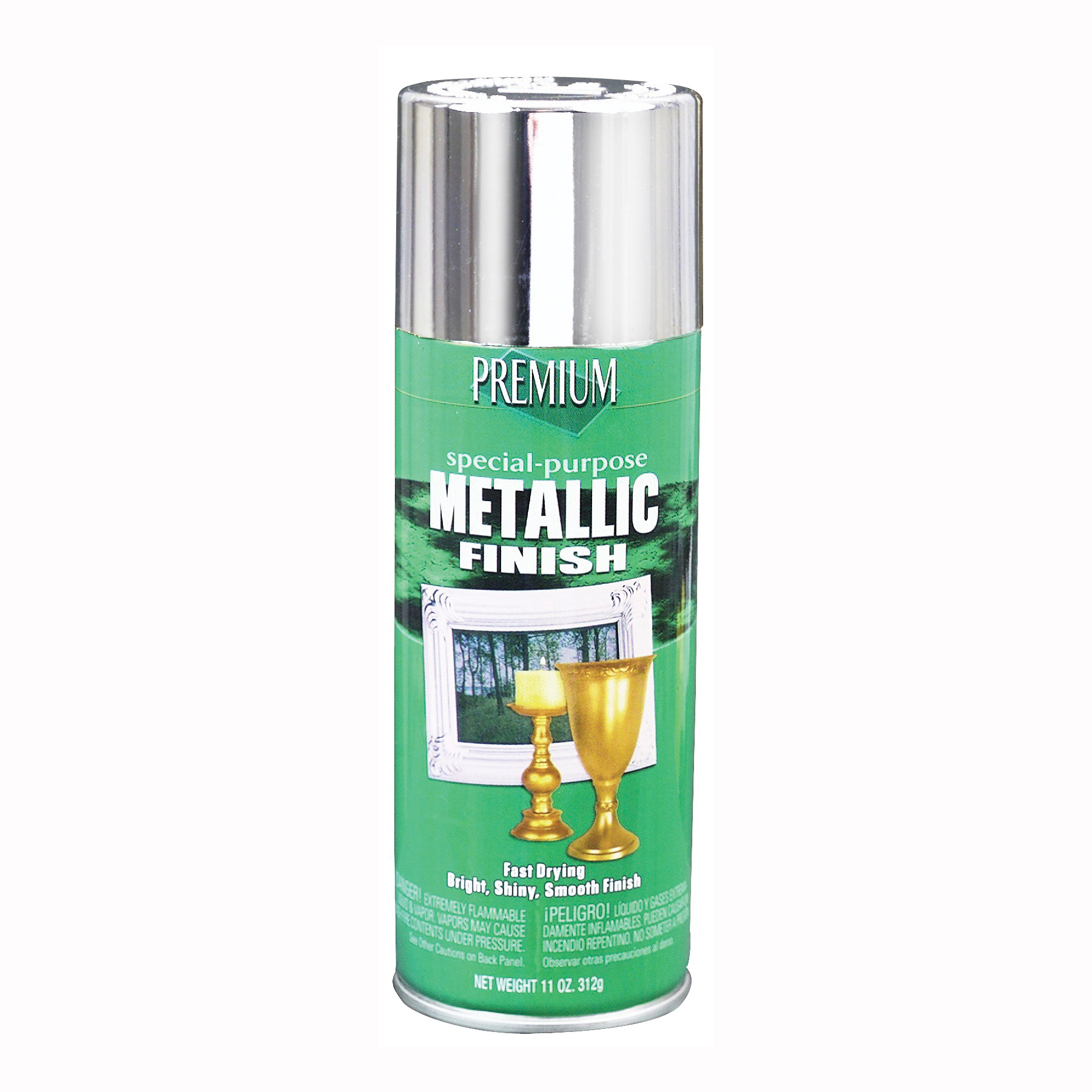 Rust-Oleum Metallic Silver Spray Paint, 11 oz.