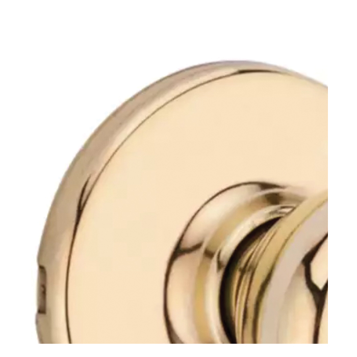 Kwikset 300T 3CPRCLRCS Privacy Lockset, Bell, Tylo Design, Polished Brass, Reversible Hand, 1-7/8 in Dia Knob - 2