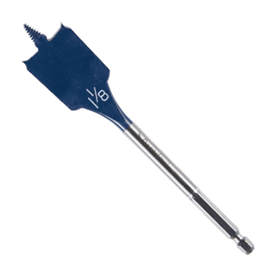 Daredevil DSB1015 Spade Drill Bit, 1-1/8 in Dia, 6 in OAL, 1/4 in Dia Shank, Hex Shank