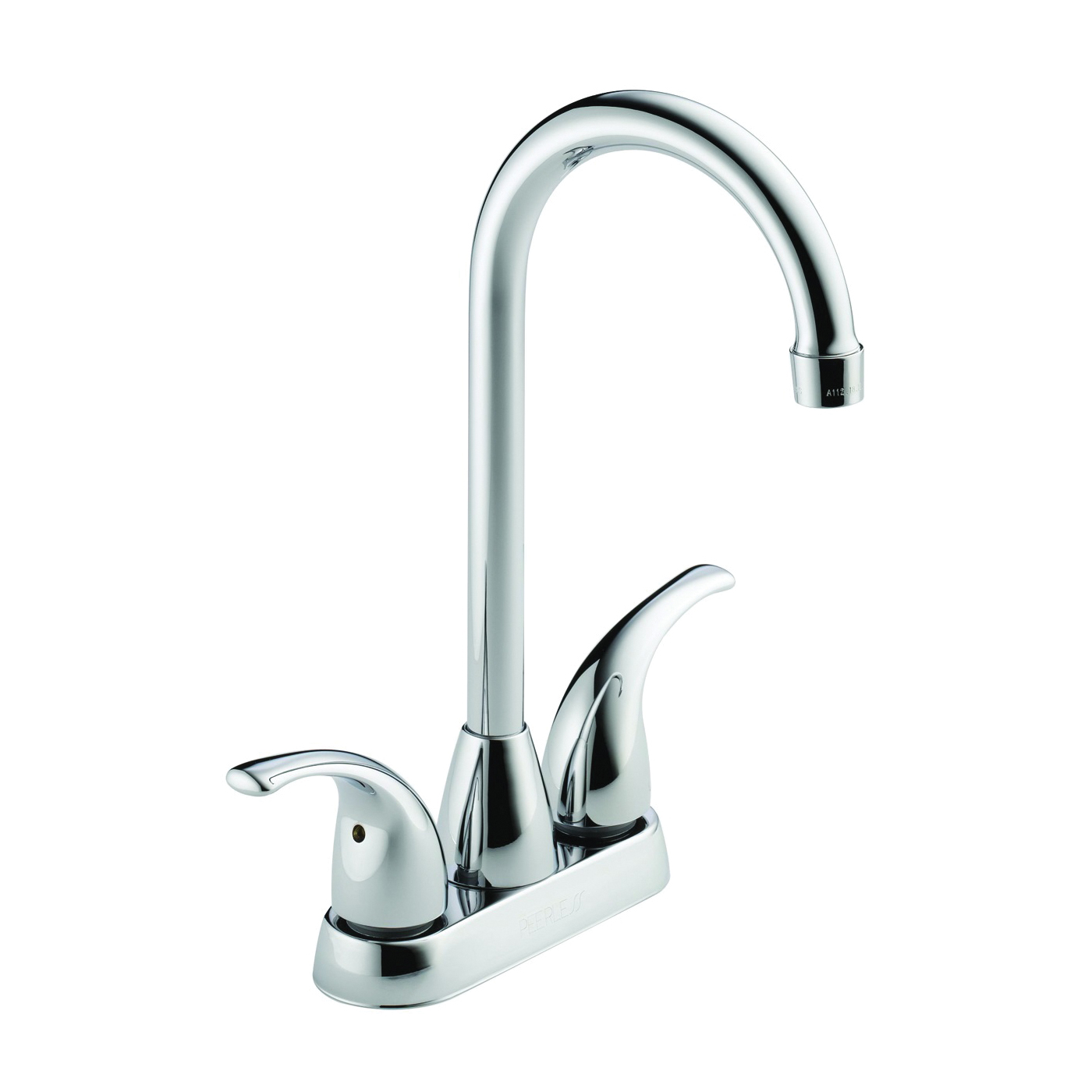 Peerless Tunbridge Series P288LF Bar and Prep Faucet, 1.8 gpm, 2-Faucet Handle, Brass, Chrome Plated, Deck