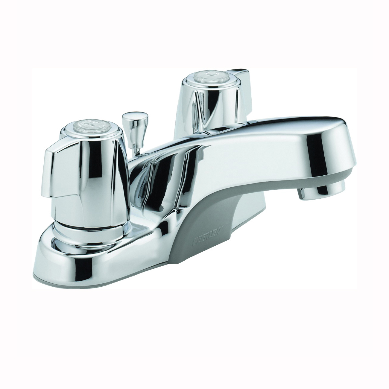 P246LF Bathroom Faucet, 1.2 gpm, 2-Faucet Handle, Metal, Chrome Plated, Lever Handle, Standard Spout