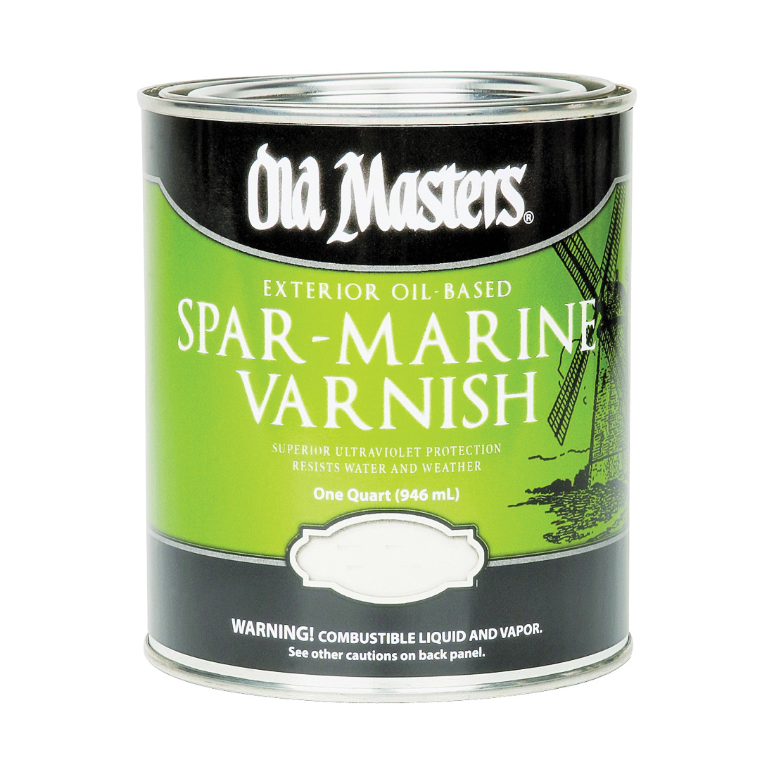 92304 Spar Varnish, Satin, Liquid, Clear, 4 qt, Can