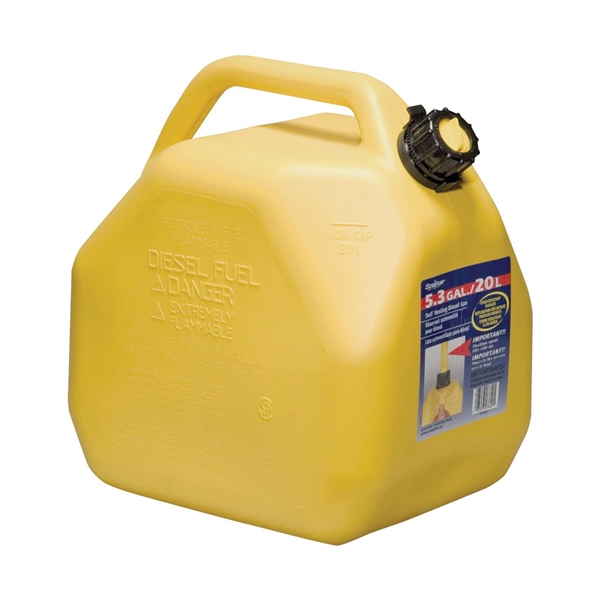 Scepter 07649 Gas Can, 5.3 gal Capacity, Polyethylene, Yellow - 2