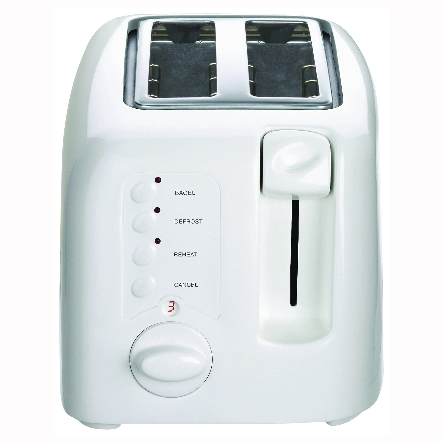 Cuisinart CPT-122 Compact Toaster, 2-Slice, 7, Button, Dial, Lever Control, Plastic, White - 3