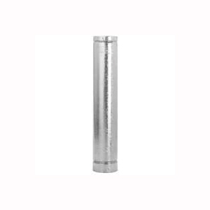 6RV-4 Type B Gas Vent Pipe, 6 in OD, 4 ft L, Aluminum/Galvanized Steel