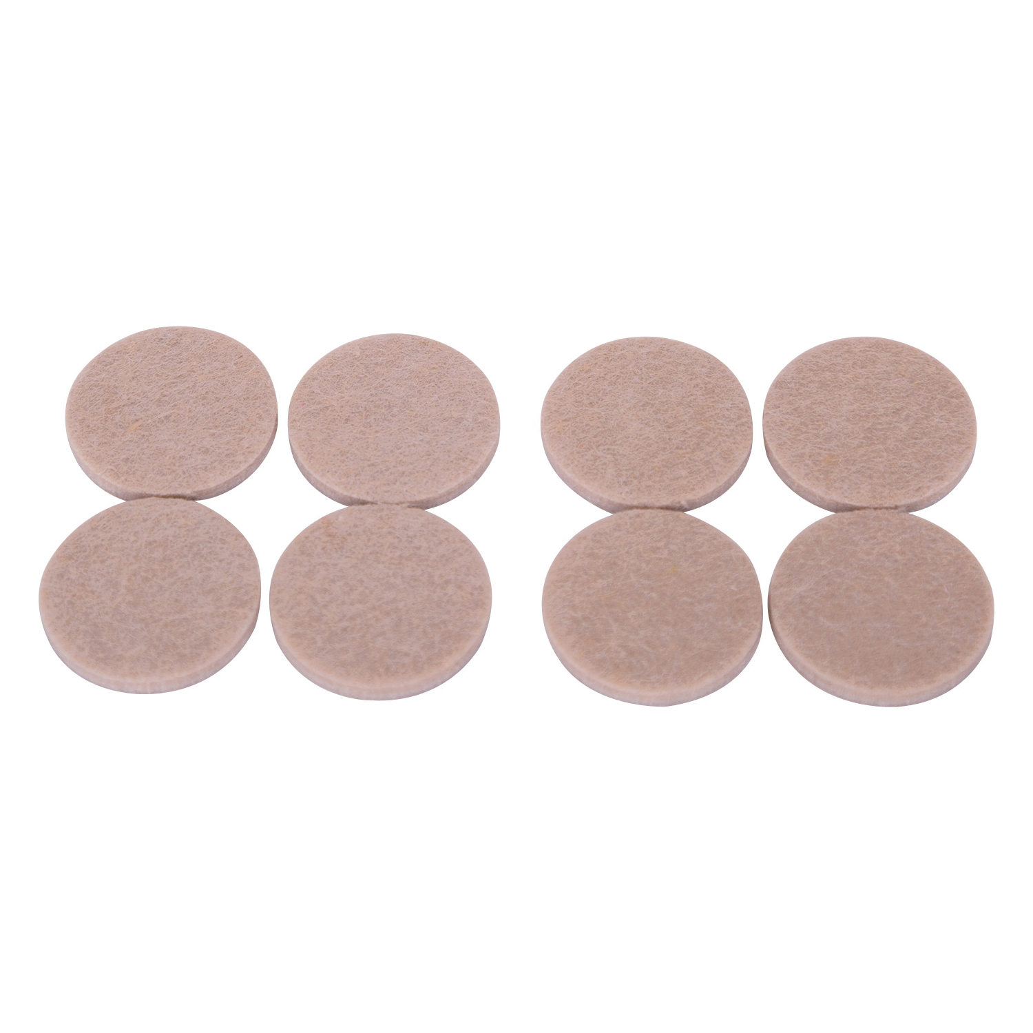 FE-S101-PS Furniture Pad, Felt Cloth, Beige, 1-1/2 in Dia, 3/16 in Thick, Round