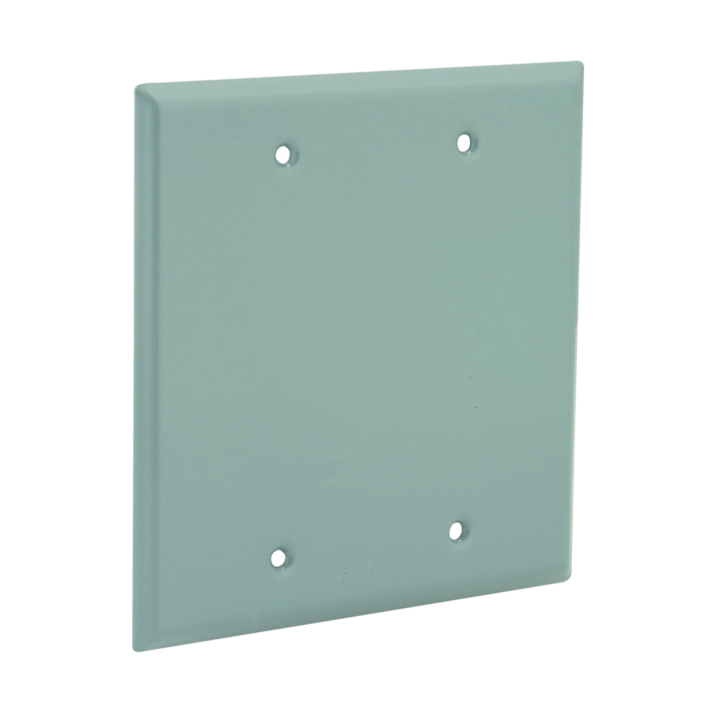 5175-0 Cover, 4-1/2 in L, 4-1/2 in W, Aluminum, Gray, Powder-Coated