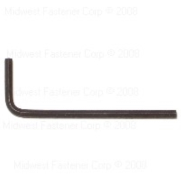 Midwest Fastener 80203 Hex L-Wrench, SAE, 3/32 in Tip, Steel - 1