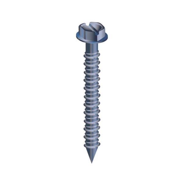 682W Screw, 1/4 in Thread, 2-1/4 in L, Hex, Socket Drive, Steel, Fluorocarbon-Coated, 10 PK