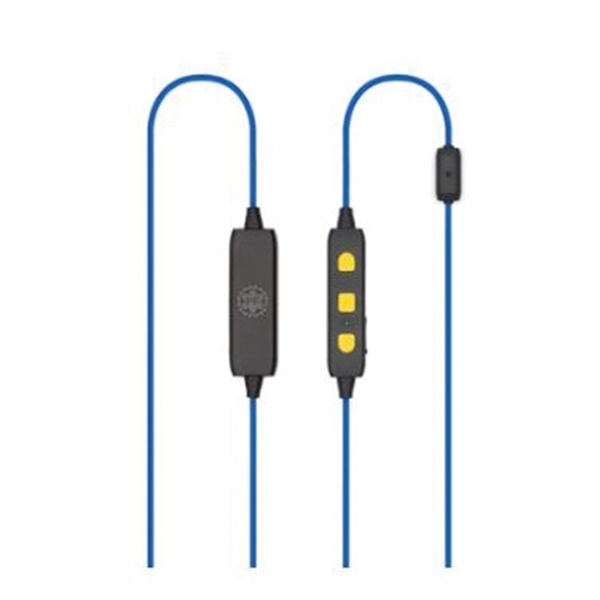 Plugfones LIBERATE 2.0 PL-UY Bluetooth Earphone, 4.1 Bluetooth, 23/26 dB SPL, Blue/Yellow - 4