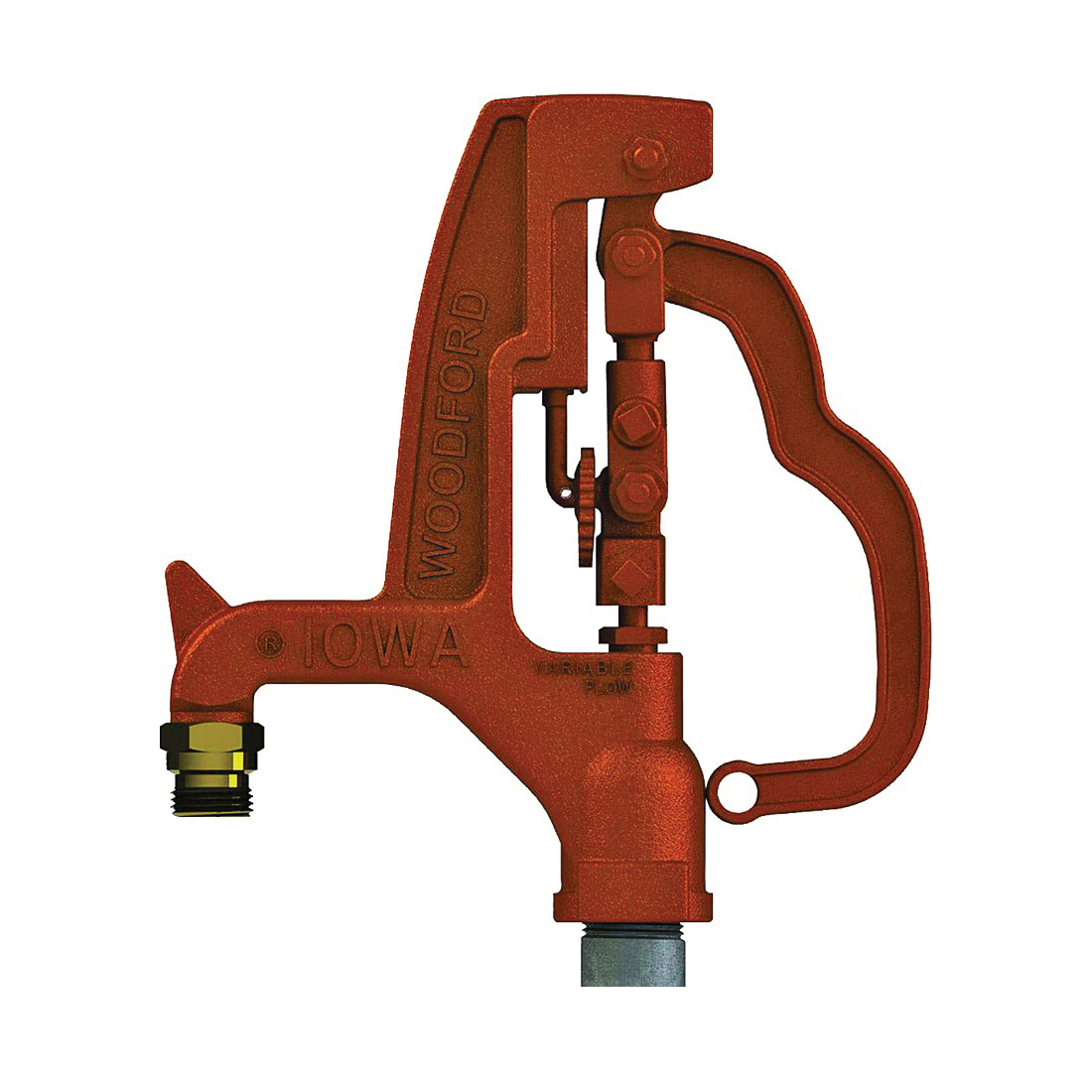 IOWA Series Y34-5 Yard Hydrant, 96-1/2 in OAL, 3/4 in Inlet, 1 in Outlet, 125 psi Pressure