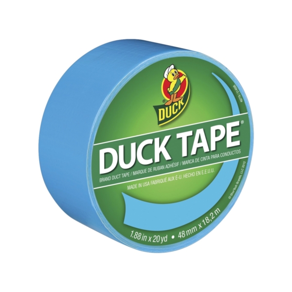 1311000 Duct Tape, 20 yd L, 1.88 in W, Vinyl Backing, Electric Blue