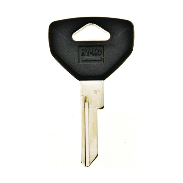 12005Y153 Key Blank, Brass/Plastic, Nickel, For: Chrysler, Dodge, Eagle, Jeep, Plymouth Vehicles