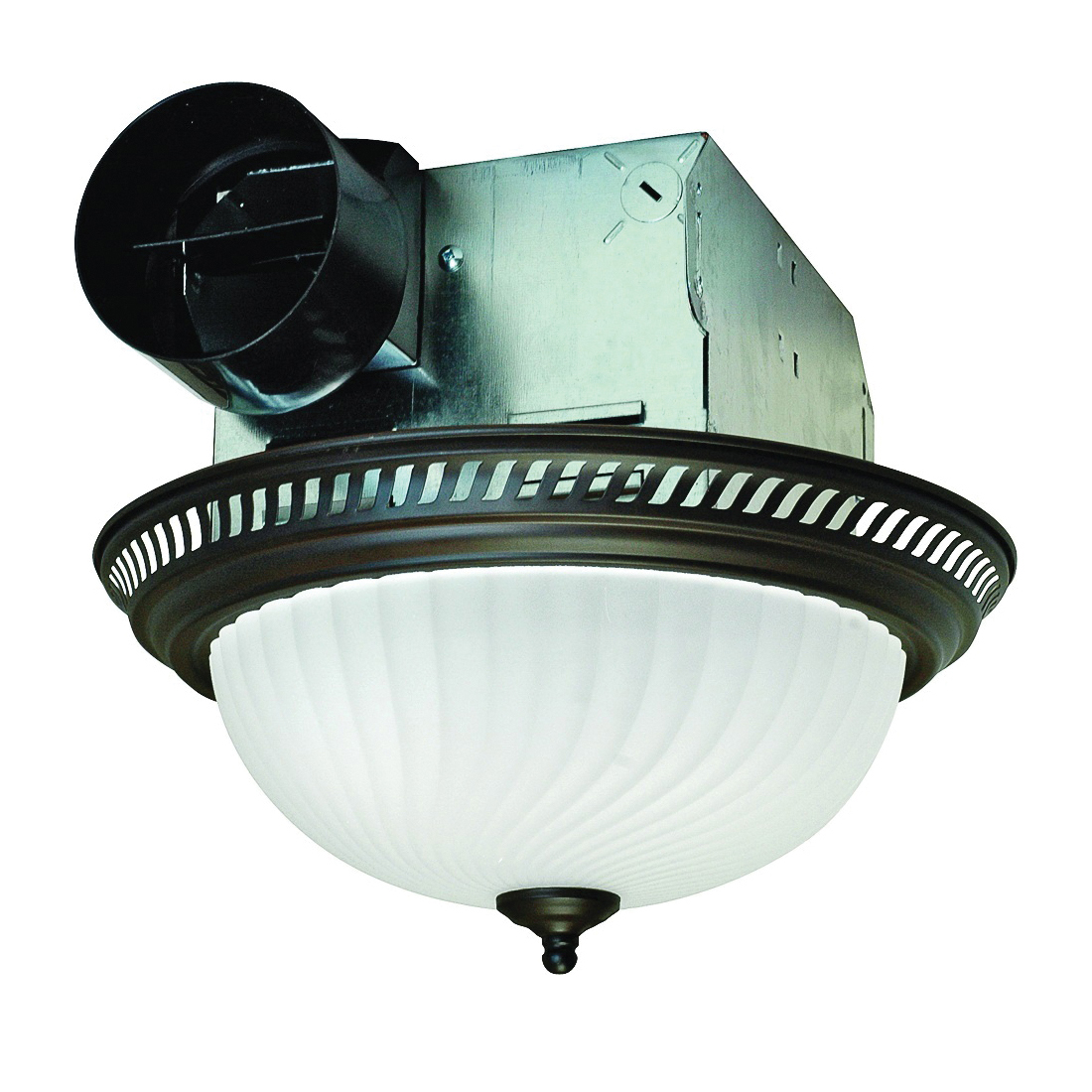 DRLC701 Exhaust Fan, 1.6 A, 120 V, 70 cfm Air, 4 Sones, CFL, Incandescent Lamp, 4 in Duct