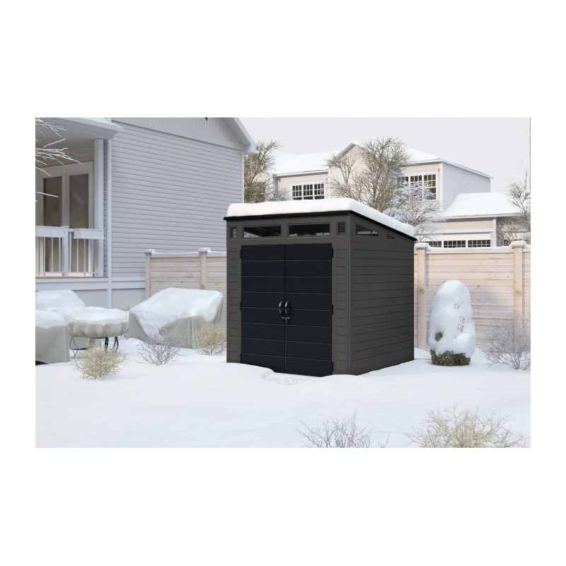 Suncast BMS7780 Storage Shed, 317 cu-ft Capacity, 7 ft 2-1/2 in W, 7 ft 3-1/2 in D, 7 ft 5-1/2 in H, Resin - 2