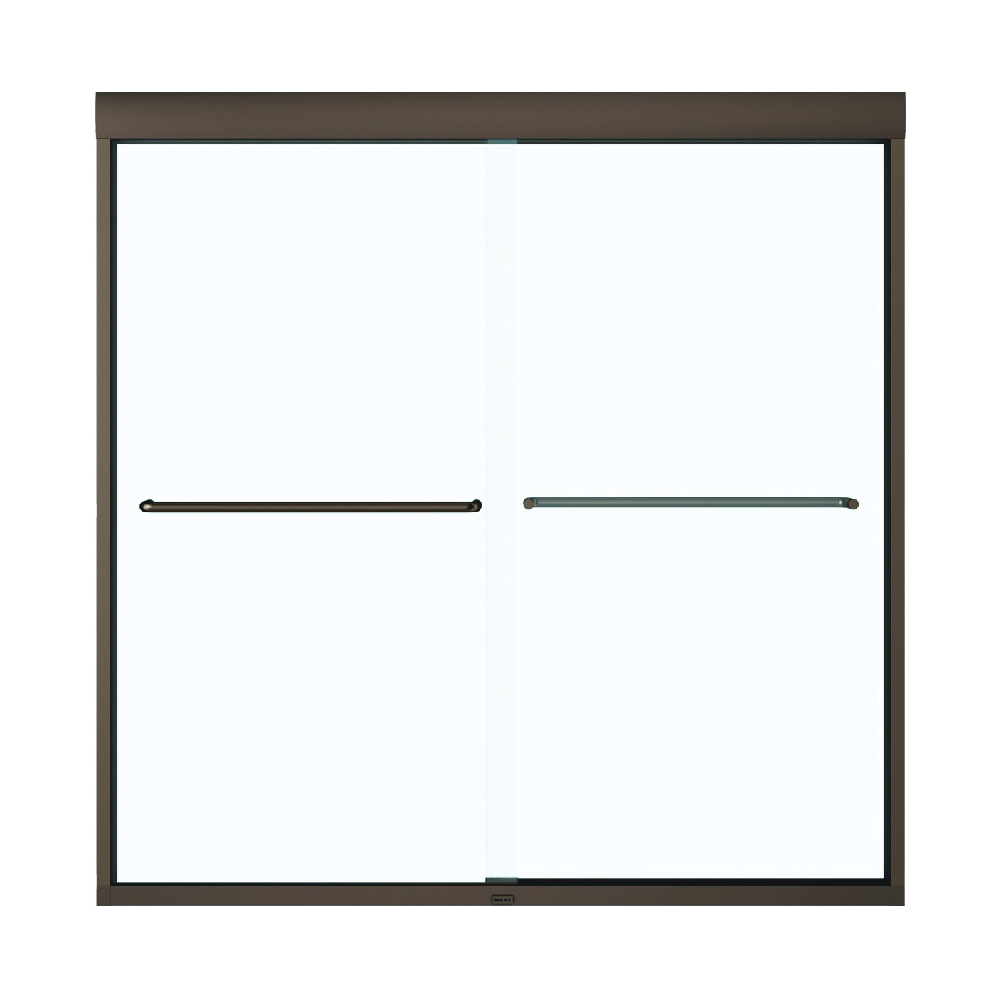 Aura 135661-900-172 Bathtub Door, Semi Frame, Clear Glass, Bypass/Sliding Door, 1/4 in Glass