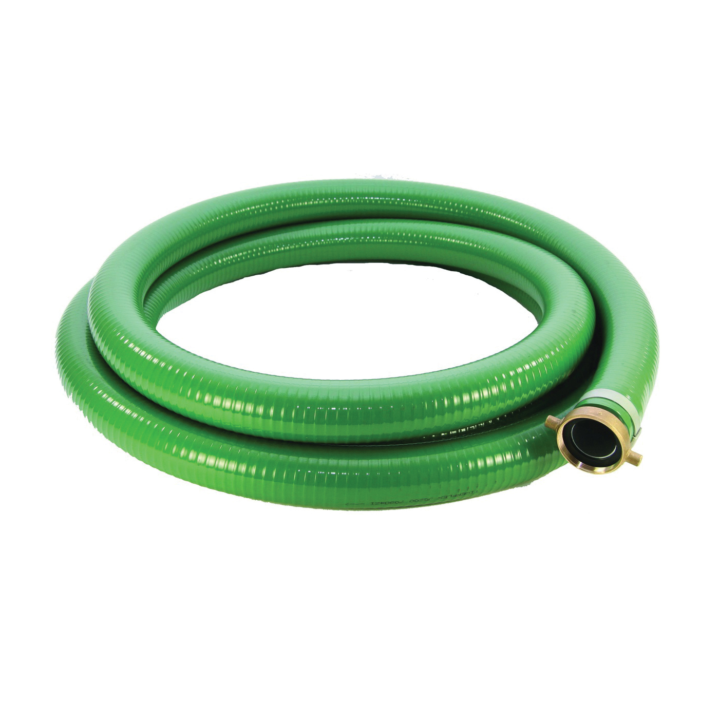 1240-2000-20 Suction Hose, 2 in ID, 20 ft L, Male Thread x Female, PVC