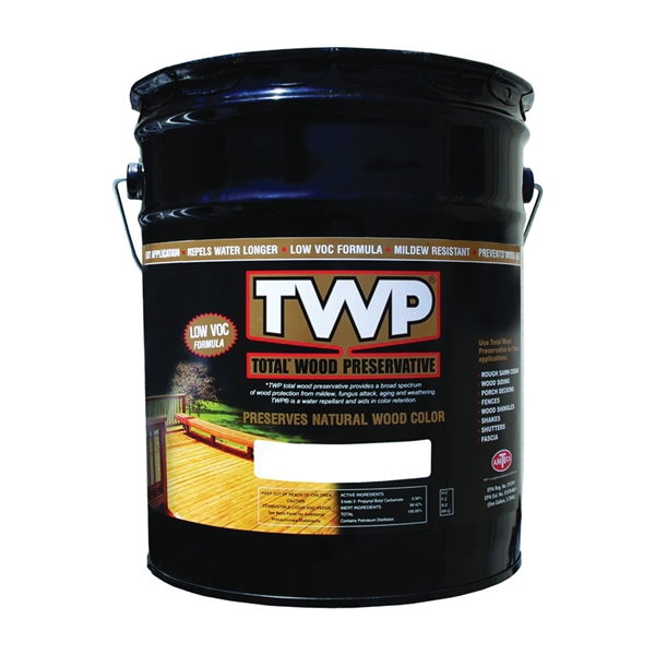 TWP-1502-5 Wood Preservative, Redwood, Liquid, 5 gal, Can