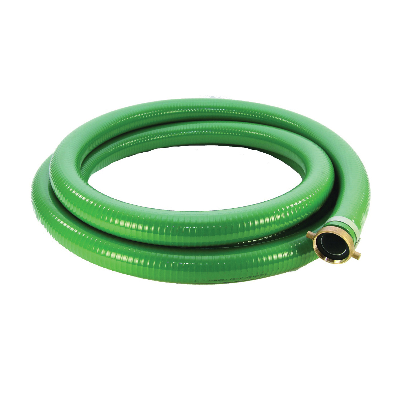 1240-3000-20-CN Water Suction Hose, 3 in ID, 20 ft L, Camlock Female x MNPT, PVC