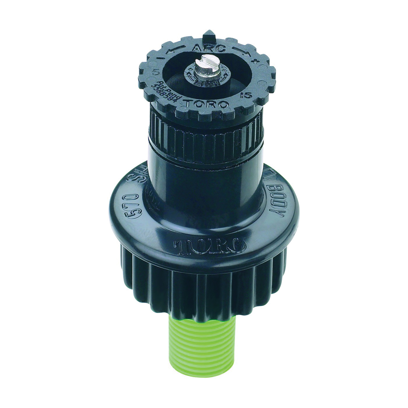 Toro 53731 Shrub Spray Sprinkler, 1/2 in Connection, FNPT, Variable Arc Nozzle, ABS
