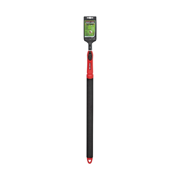 SHUR-LINE 6570L Extension Pole, 1 in Dia, 2-1/2 to 5 ft L, Aluminum, Soft-Grip Handle, Black/Red - 1
