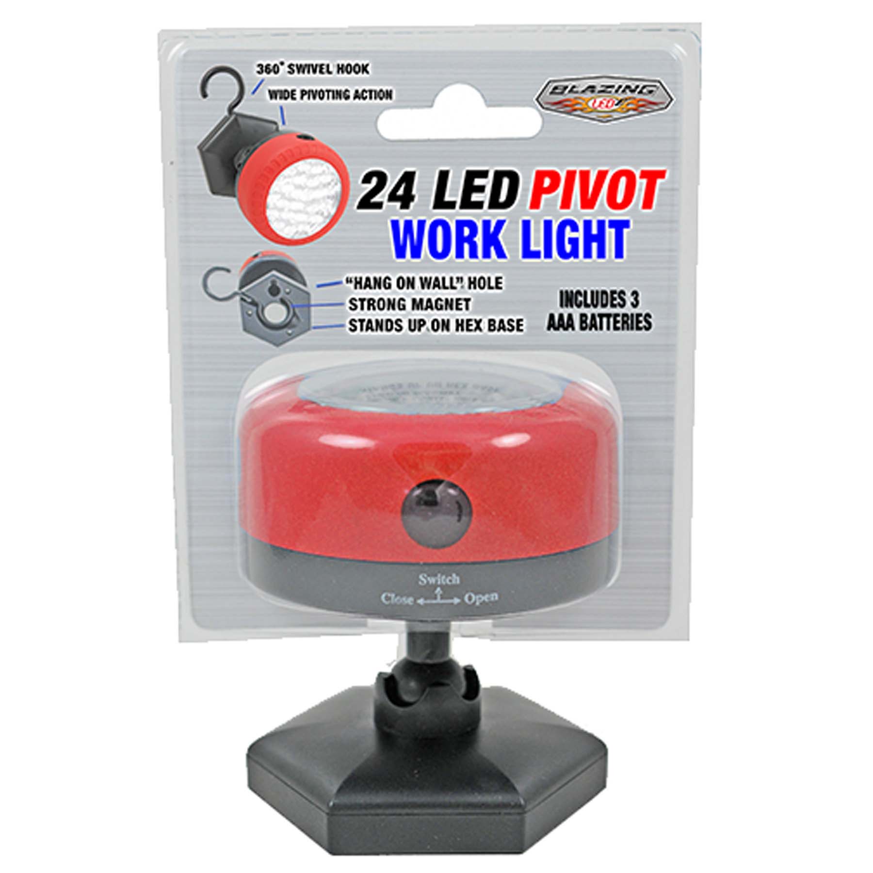Shawshank 900293 Work Light, 2-3/4 in W x 2-3/4 in D x 3 in H Dimensions, 24-Lamp, LED Lamp - 2