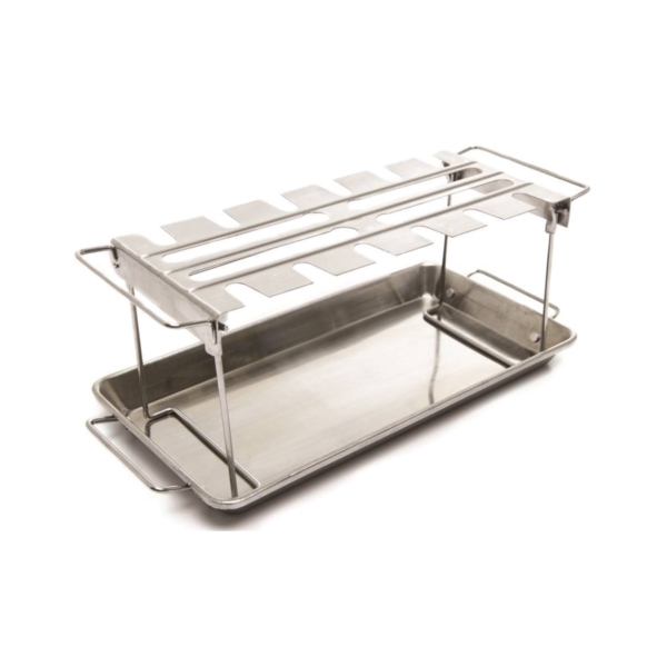 64152 Wing Rack and Pan, Stainless Steel